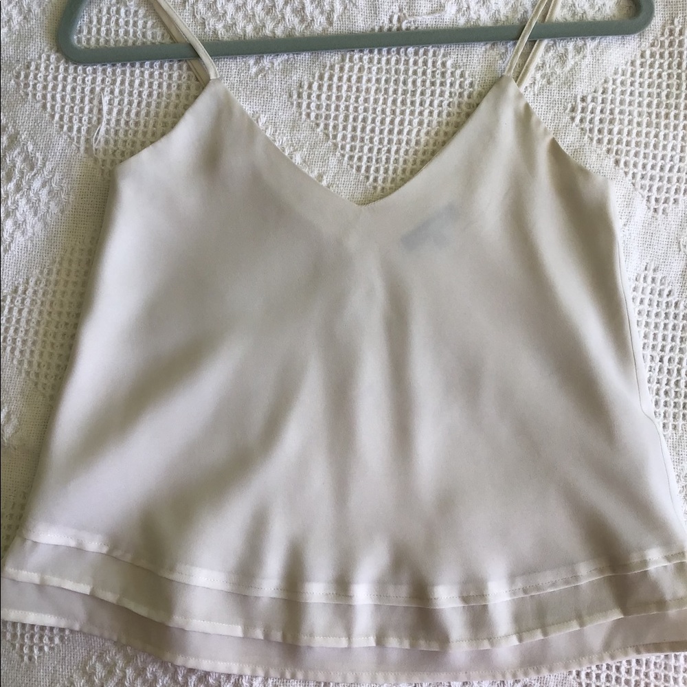 Aritzia White Silk Camisole